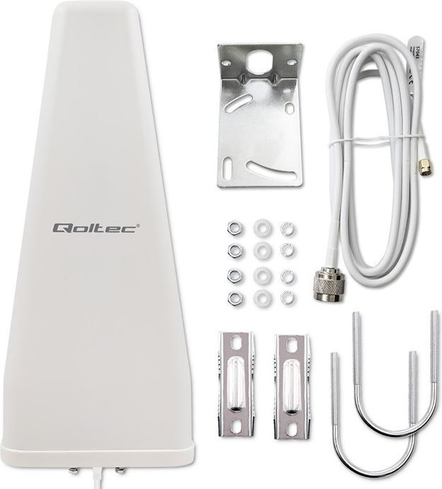 Image du produit Qoltec Antena 4G LTE DUAL | 14dBi | dookólna | zewnętrzna (4G)
