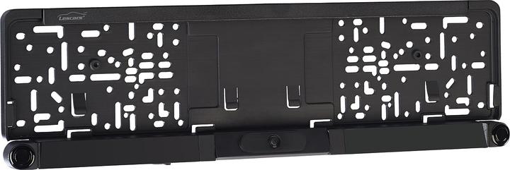 Produktbild Lescars Funk-HD-Rückfahrkamera in Nummernschildhalter, Monitor, Abstandswarner