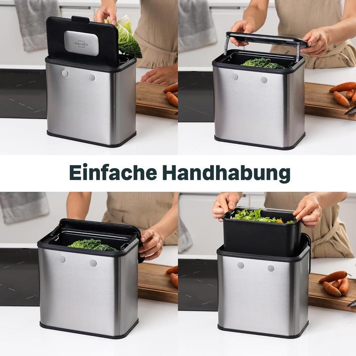 Produktbild Silberthal Biomülleimer mit Aktivkohlefilter (4 l)