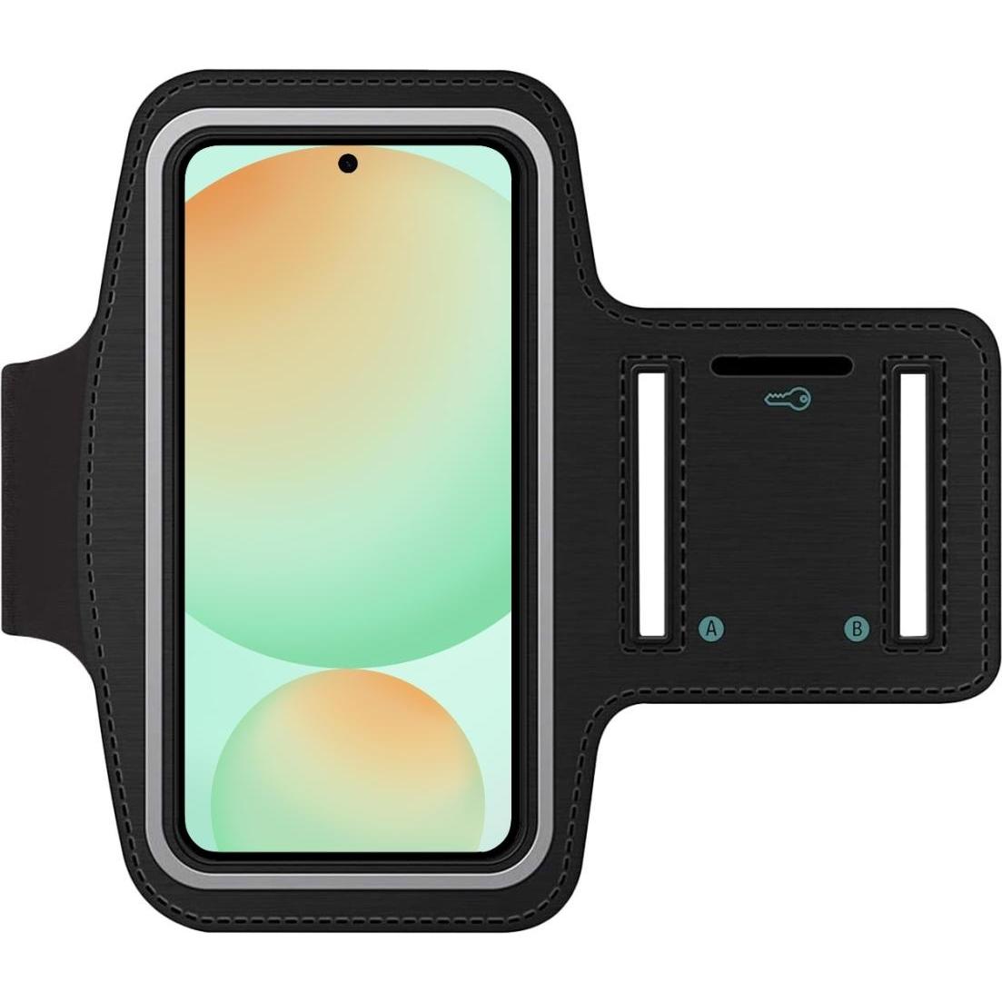 SmartFitness Samsung Galaxy S24 FE Handy Sport Armband, Smartphone Sportarmband, Schwarz