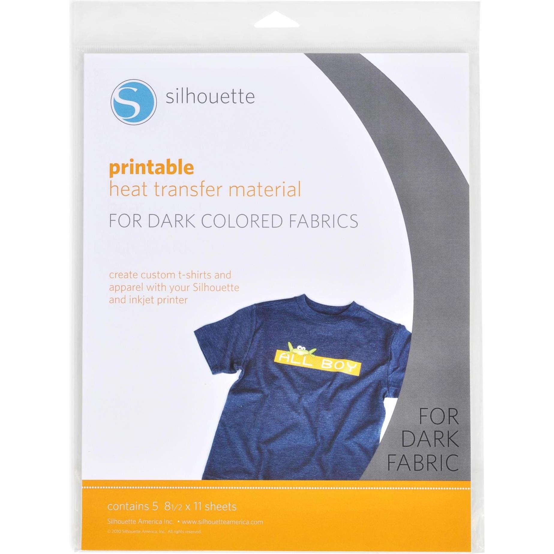 Silhouette Aufbügelfolie für dunkle Stoffe