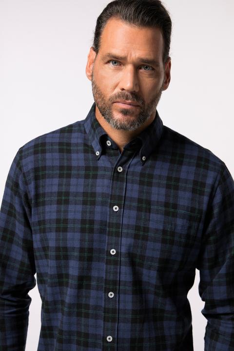 Produktbild JP1880 JP 1880 Karo-Flanellhemd, Buttondown-Kragen, Modern Fit (5XL)