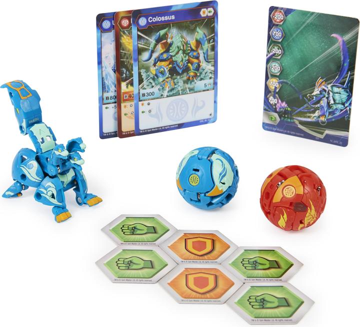 Immagine prodotto Bakugan 'Evoluzioni' Starter Pack con 3 (Ultra Aquos Howlkor, Basic Pyrus Pegatrix, Basic Aquos Colo