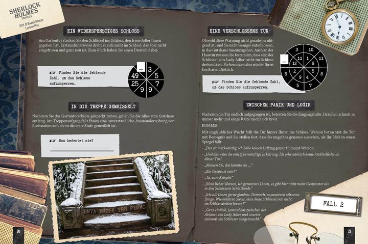 Actual product image Detective Games – Löse die Fälle! (2 Bücher im Bundle) (German, Beate Huth, Clémence Roux de Luze, Gesa Mattiesch, Gilles Saint-Martin, Michele Lecreux, Pascal Guichard, 2023)