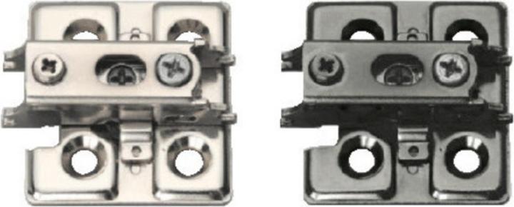 Produktbild LAMP® Kreuzmontageplatte J95, Schrauben, Distanz 0 mm, schwarz