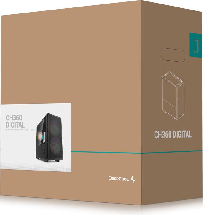 Actual product image Deepcool CH360 Digital (Mini-ITX, mATX)