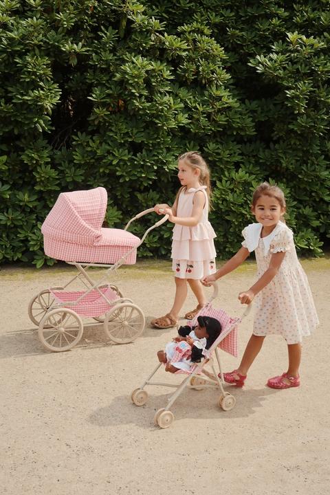 Image du produit Konges Slojd Puppenwagen Bubblegum Check