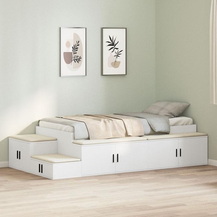 Actual product image VidaXL Storage bed frame white 90x200 cm (90 x 200 cm)