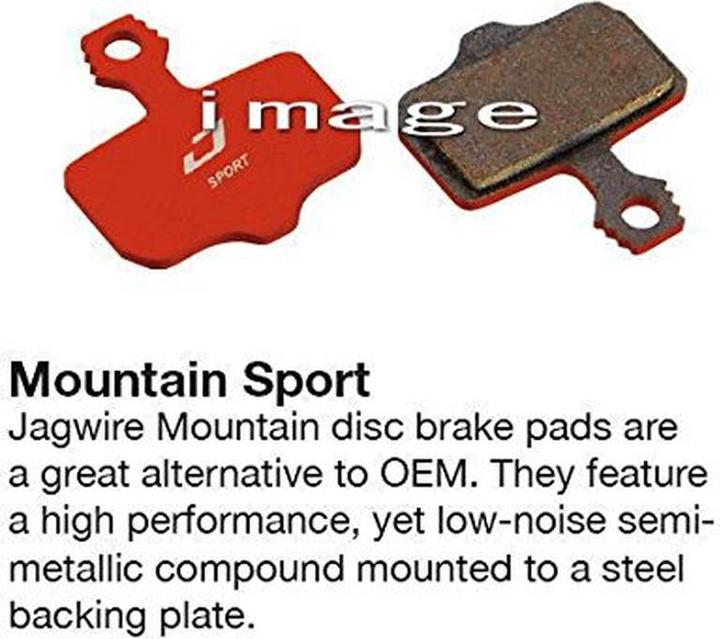 Actual product image Jagwire Sport Semi-Metallic brake pads for Shimano | Rever Postmount 1 pair (Shimano, Semi-metallic)