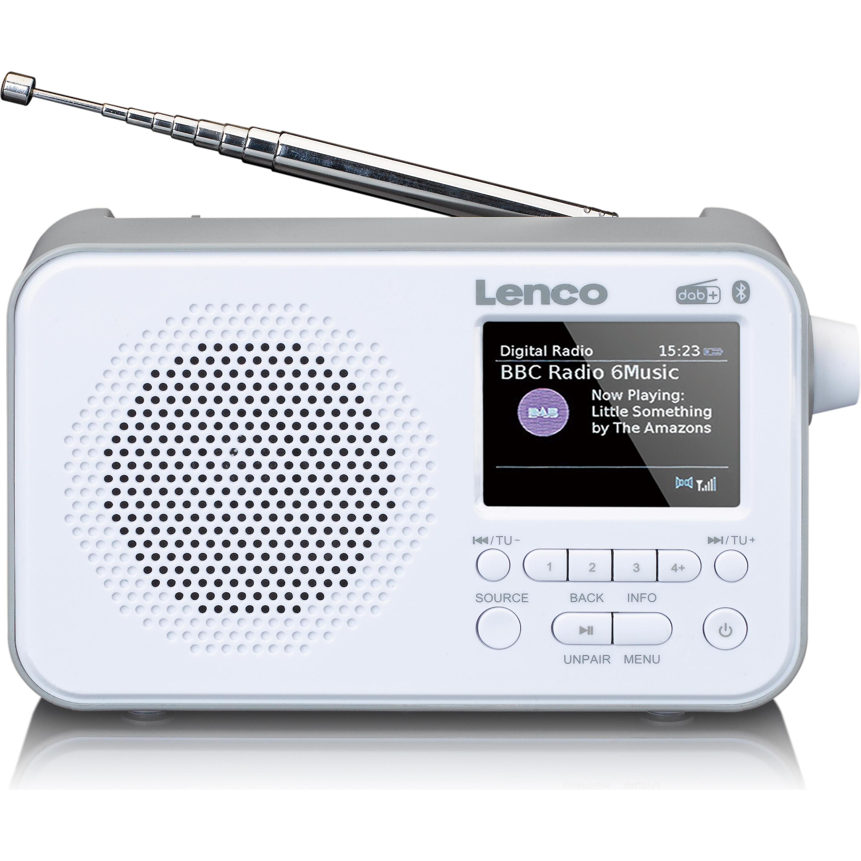 Lenco PDR-036 (DAB, FM, Bluetooth), Radio, Bianco