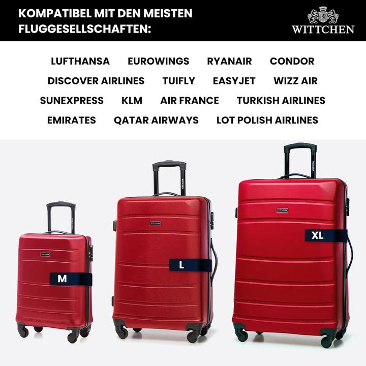 Image du produit Wittchen Valise trolley à coque rigide ABS avec roues multidirectionnelles et système de verrouillage (49 l)