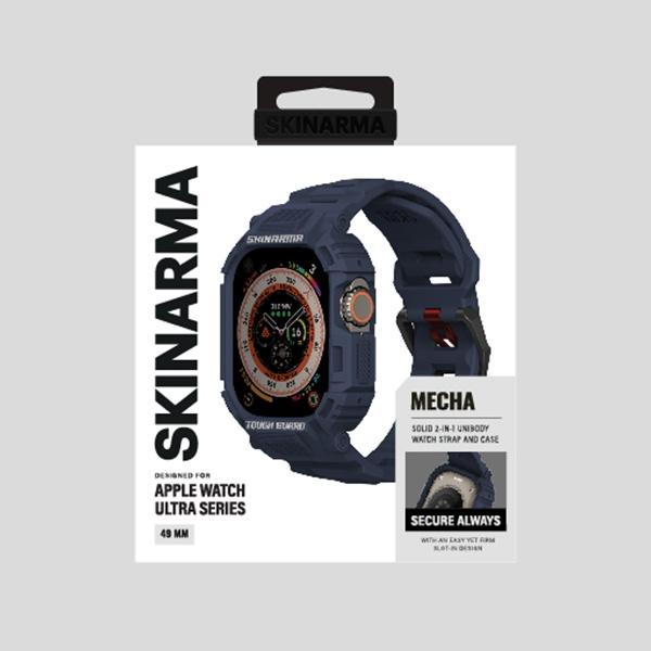 Produktbild Skinarma Band+Case Mecha 2in1 Apple Watch 49mm navy (Kunststoff, Silikon)
