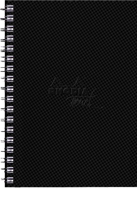 Rhodia Touch Watercolor Book, papier 100% coton grain satiné 300g - A5 portrait, 40 pages - Noir (300 g/m², 240 x)