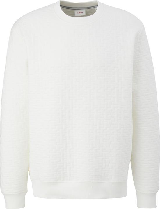 Produktbild s.Oliver Sweatshirt Sweatshirt mit Musterstruktur (L)