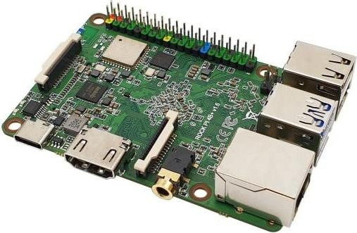 Actual product image Allnet rock pi 4 model b op1 4gb/64gb (with dualband 2.4/5ghz wifi/bluetooth 5.0) with ufl connection