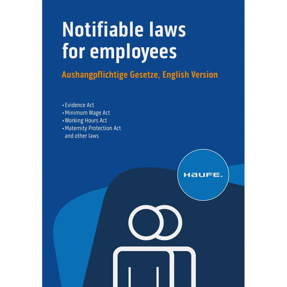 Thumbnail - Notifiable laws for employees - Aushangpflichtige Gesetze, English Version, Fachbücher