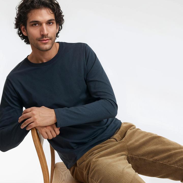 Immagine prodotto La Redoute Collections Langarm-Shirt mit rundem Ausschnitt (S)