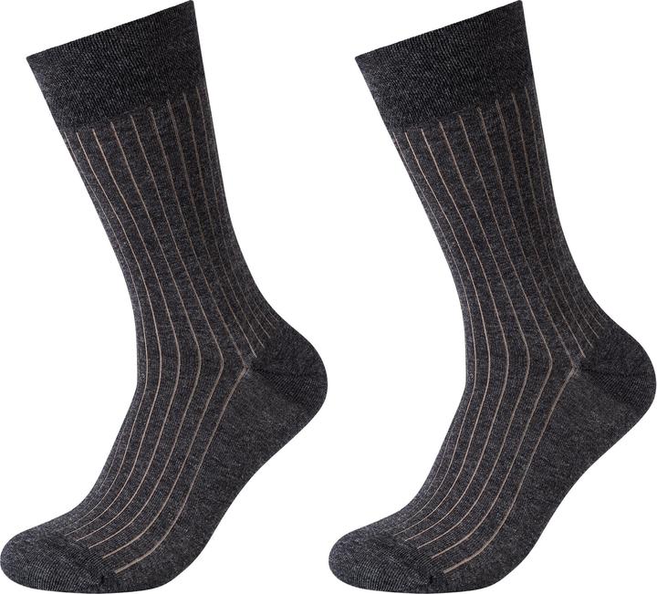 Produktbild Camano Men ca-soft shadow stripes Socken 2p (2er Pack, 43 - 46)