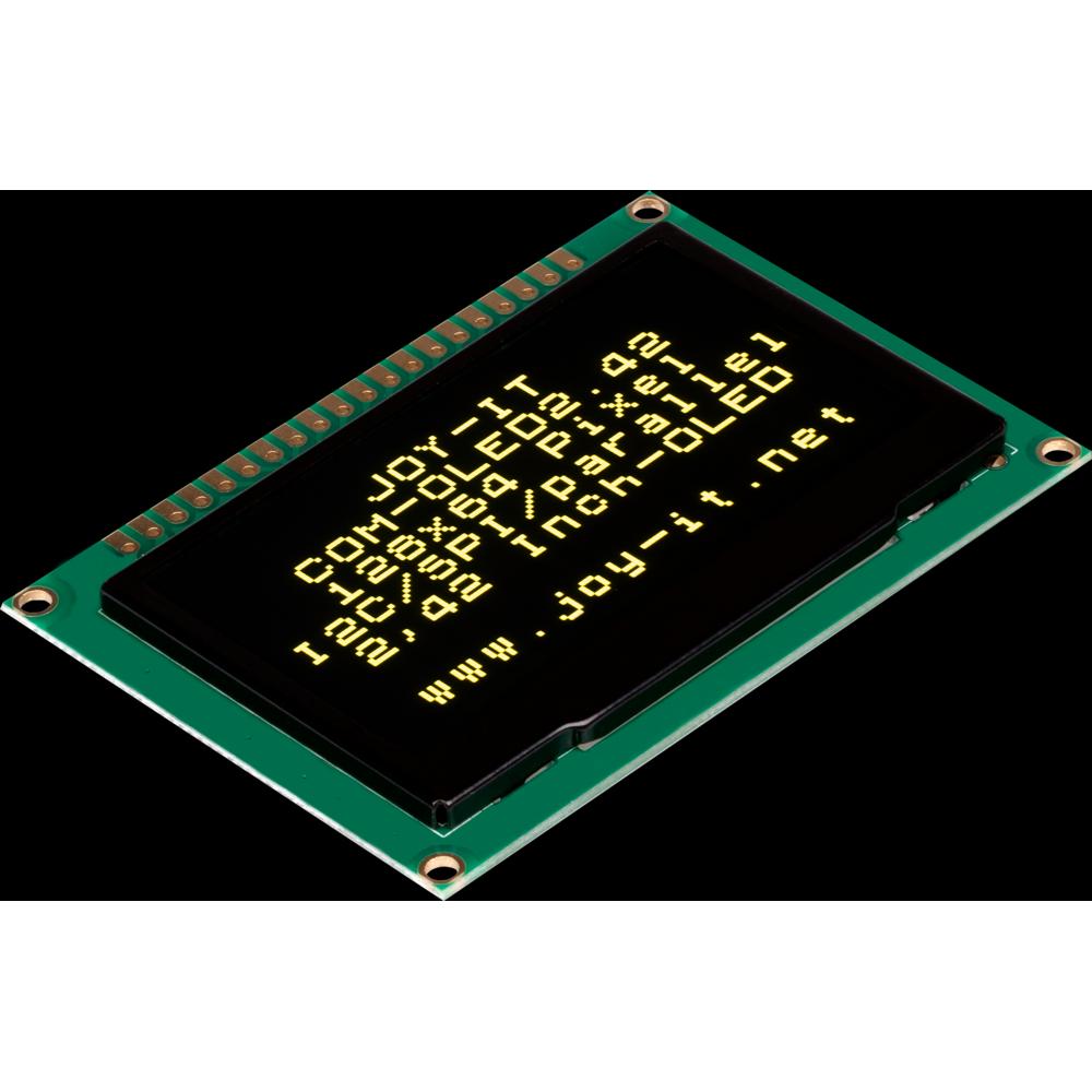 Thumbnail - Joy-it Joy it 2.42 Zoll OLED Display, GE/SW, 128x64 Pix, Entwicklungsboard + Kit