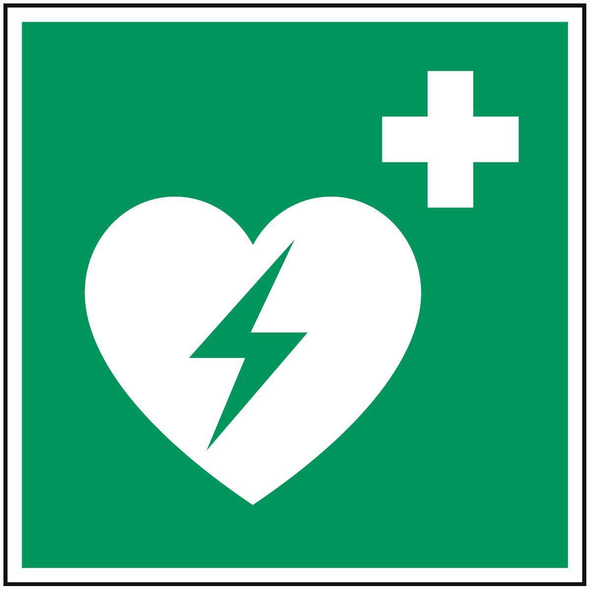 Brady, Sicherheitskennzeichnung, ISO Sicherheitskennzeichnung - Defibrillator