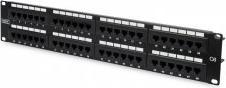 Actual product image Digitus Patch Panel 48,3cm 19Z 48Port 2U Cat6 unshielded black RAL 9005 Cable installation with LSA Leis...