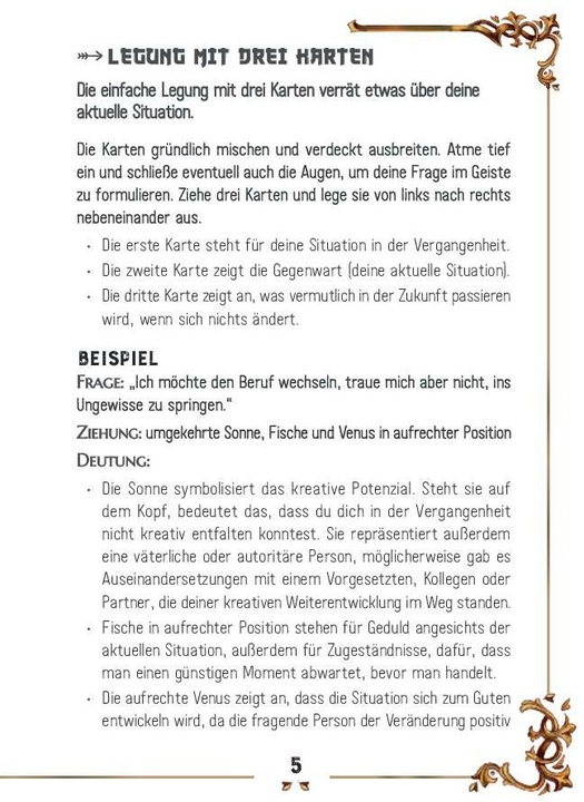 Nährwerte und Zutaten Karten-Orakel Manga (Deutsch, Rann, 2024)