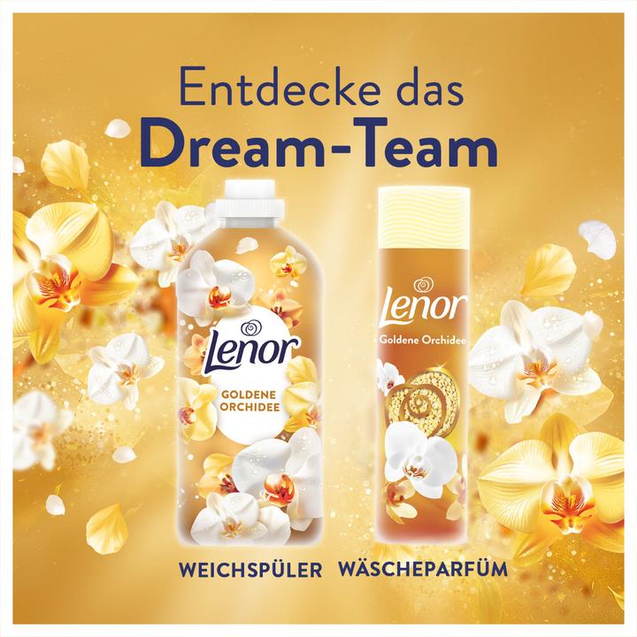 Actual product image Lenor Goldene Orchidee Flasche - 1827ml Weichspüler 87 WL (87 Washing cycles, Liquid detergent)