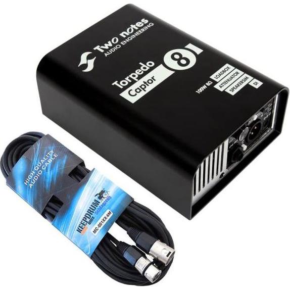 Two Notes Torpedo Captor 8 Loadbox mit XLR-Kabel, Effektgerät