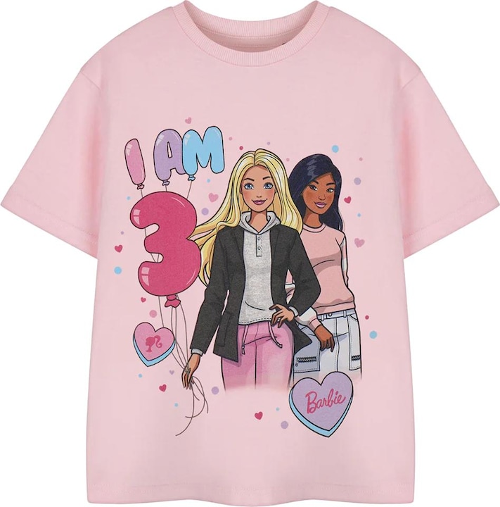 Barbie I Am 5 TShirt Mädchen Geburtstag kurzärmlig (116)