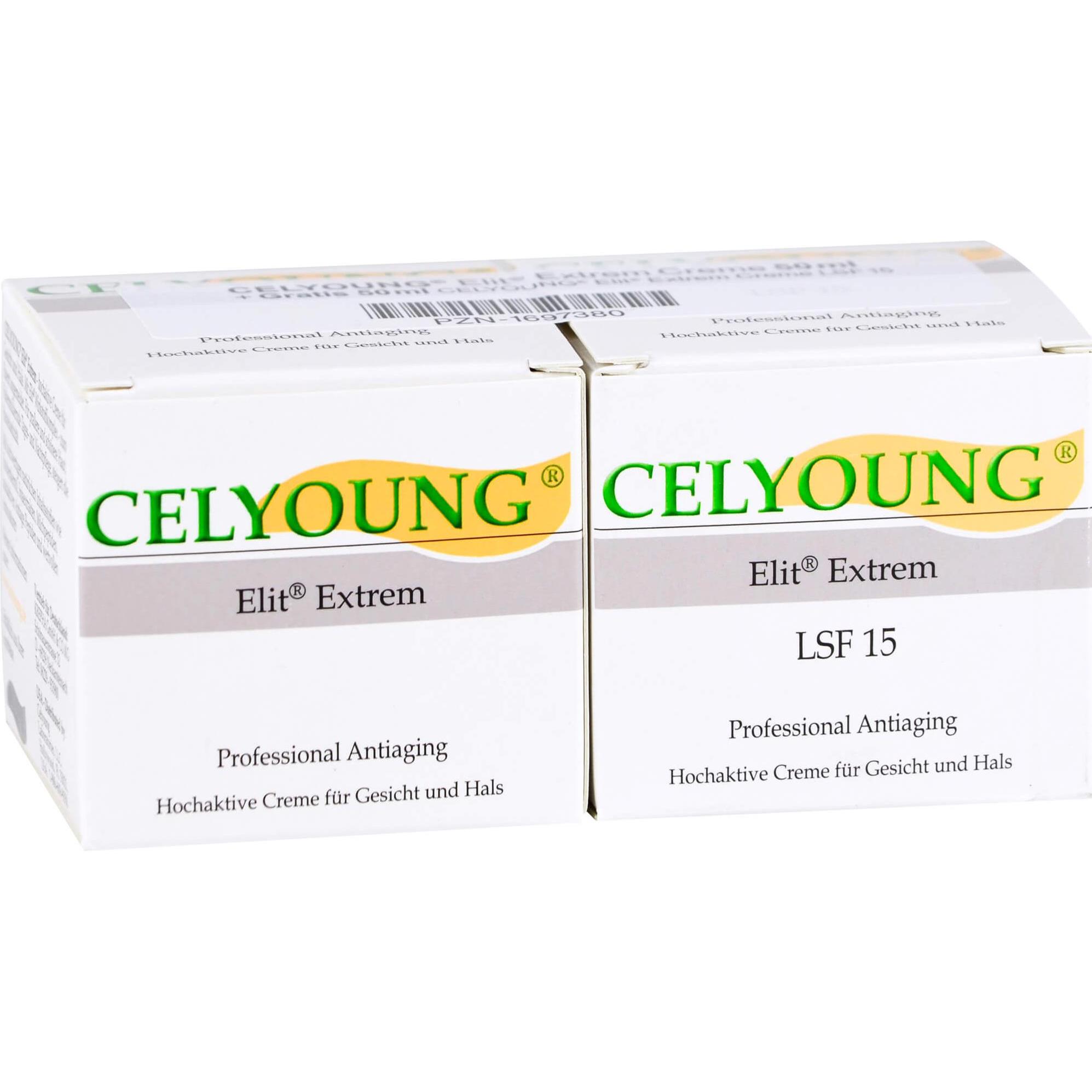 Celyoung, Gesichtscreme, Elit Ext+Elit Cr (24h Creme, SPF 15)