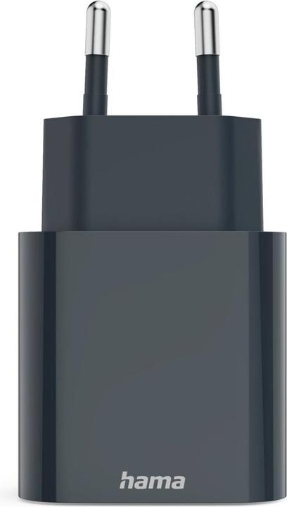 Actual product image Hama Fast charger, USB-C, USB-A, Power Delivery (PD), 20 W, anthracite (20 W)