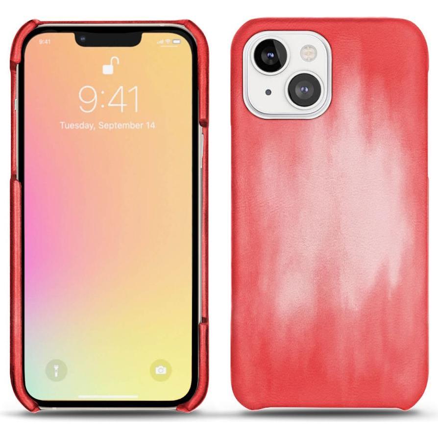 Noreve Lederschutzhülle (Apple iPhone 13), Smartphone Hülle, Rosa
