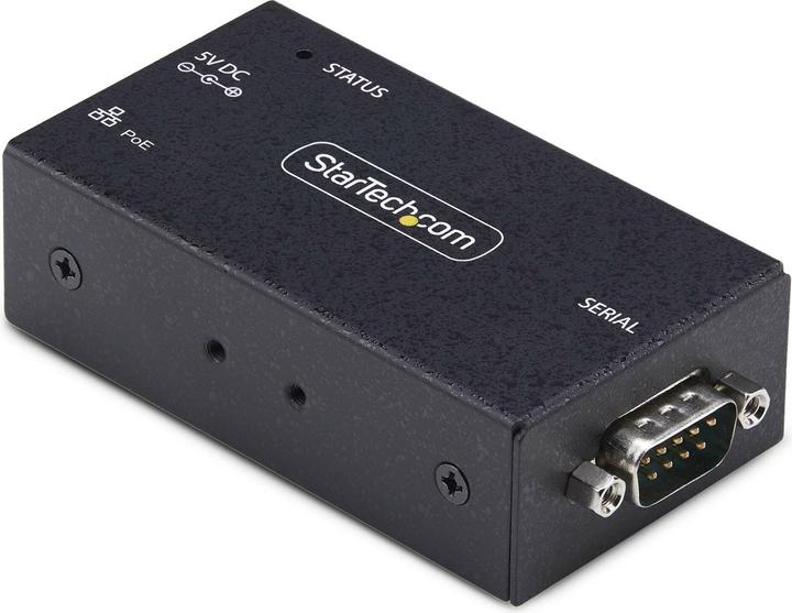 StarTech com 1-Port Serial to Ethernet Adapter, 802.3af PoE IP Serial Device Server For Remote RS232