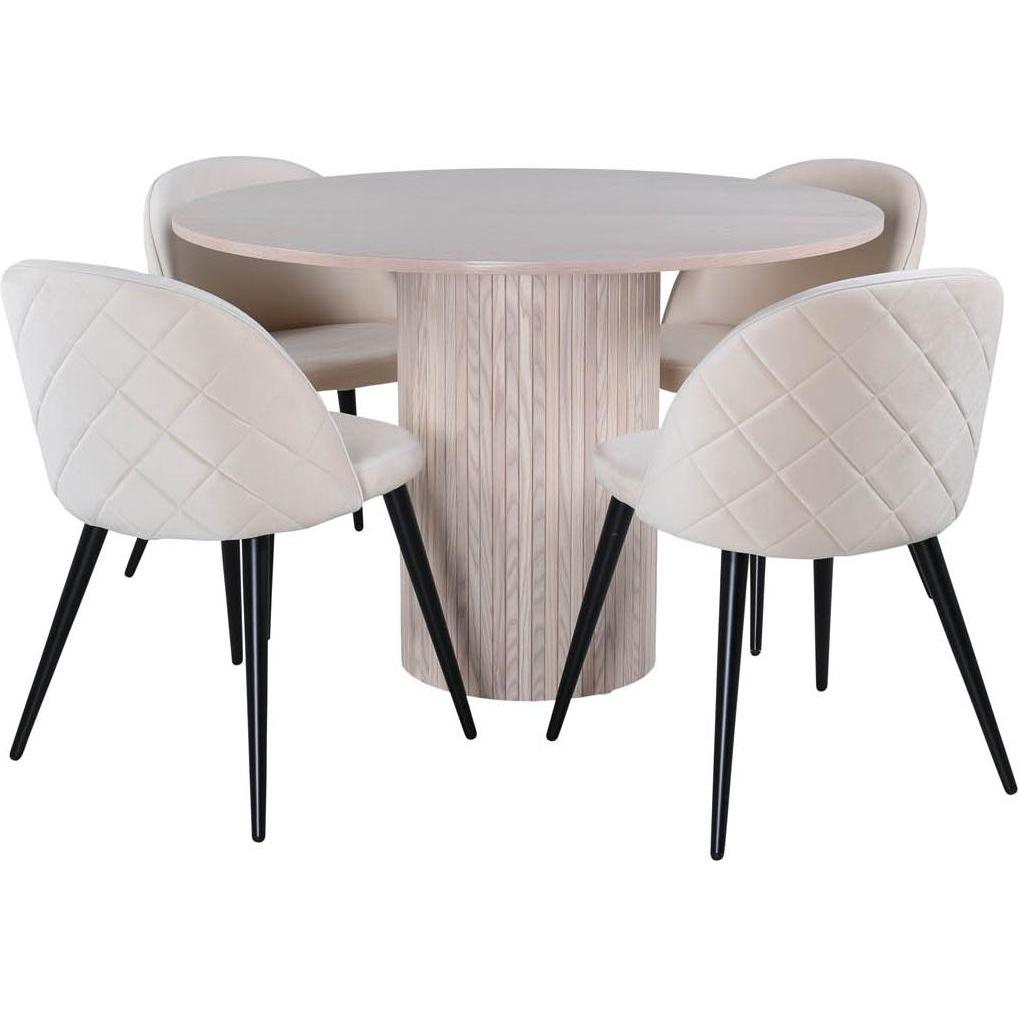 Ebuy24, Esstisch, Essgruppe Bianca 38 (110 x 110 x 74 cm)
