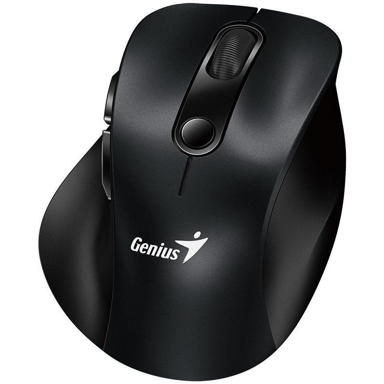 Genius Ergo 9000S/Ergonomická/Optická/Pro praváky/2 400 DPI/Bezdrátová USB + Bluetooth/Černá (Kabellos), Maus, Schwarz