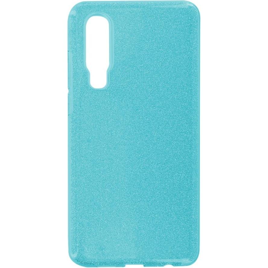 OEM Silicon Case Glittery für Huawei P30 türkis (Huawei P30), Smartphone Hülle, Türkis