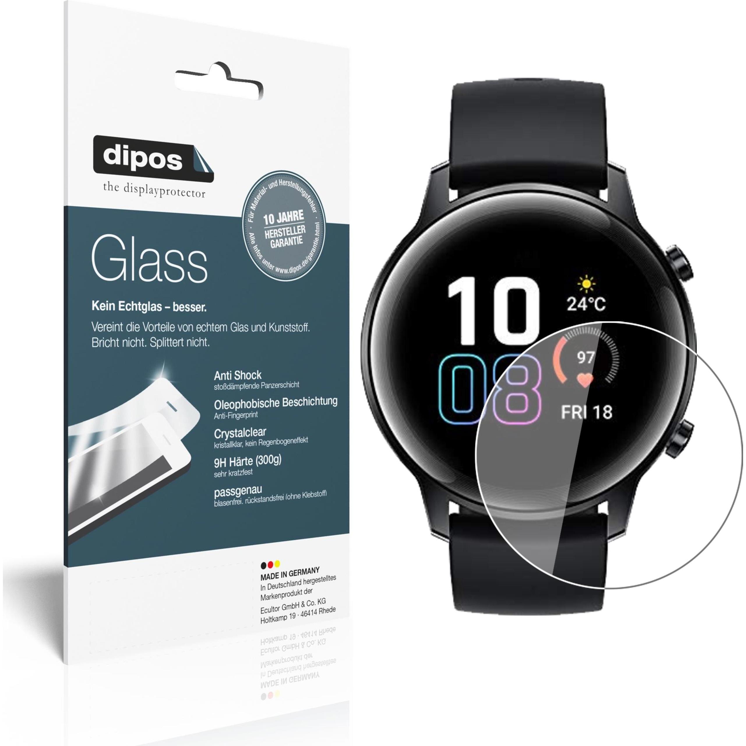 Dipos Displayschutz Anti-Shock, Smartwatch Schutzfolie, Transparent
