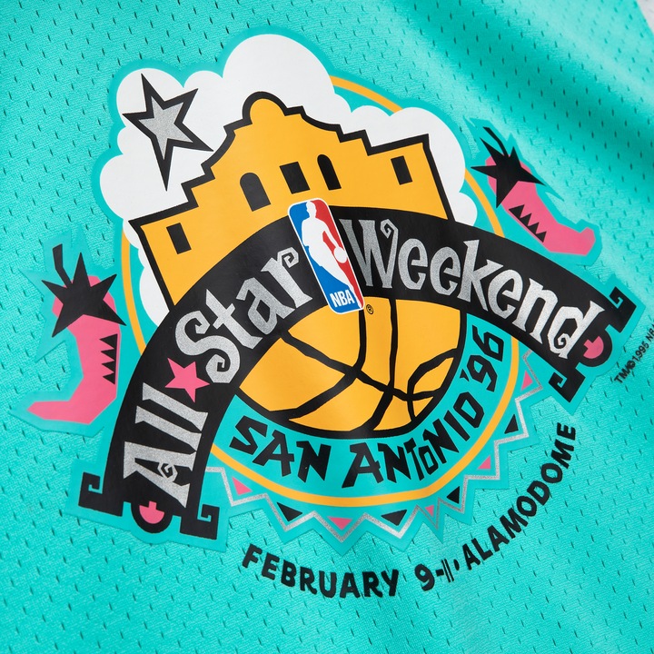 Actual product image Mitchell & Ness short-sleeved hoodie nba all star (XXL)
