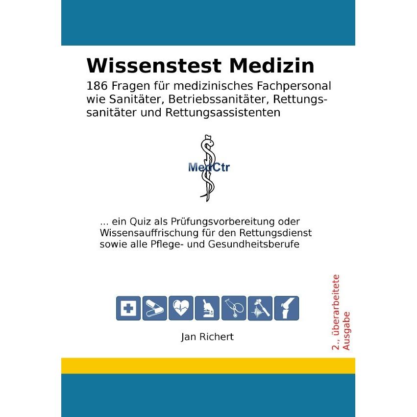 epubli Richert, J: Wissenstest Medizin - 186 Fragen für medizinisch (Jan Richert, Deutsch), Sonstige Literatur