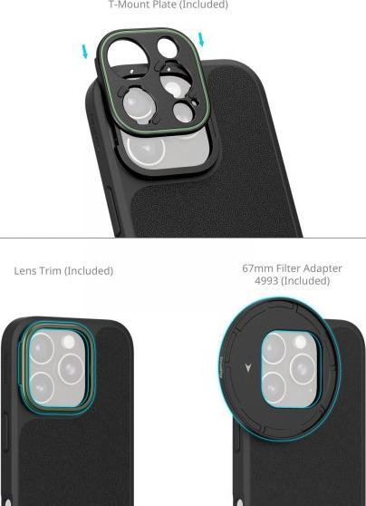 Actual product image SmallRig 5001 x Brandon Li Mobile Lightweight Video Kit for iPhone 16 Pro Max Co design Edition