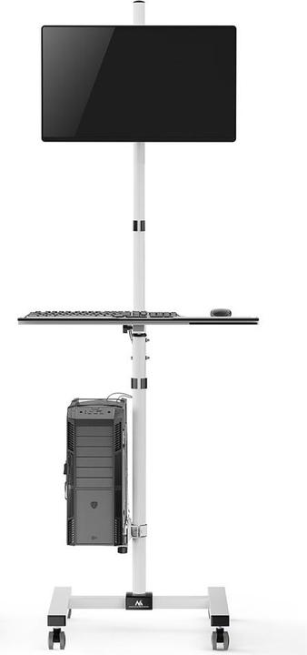Actual product image Maclean professional stand trolley mobile computer workstation on wheels max 17 -32 max 20kg MC