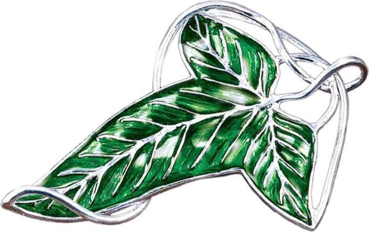 Actual product image Noble Collection Lord of the Rings Brooch Elvish Leaf Brooch (silver plated)