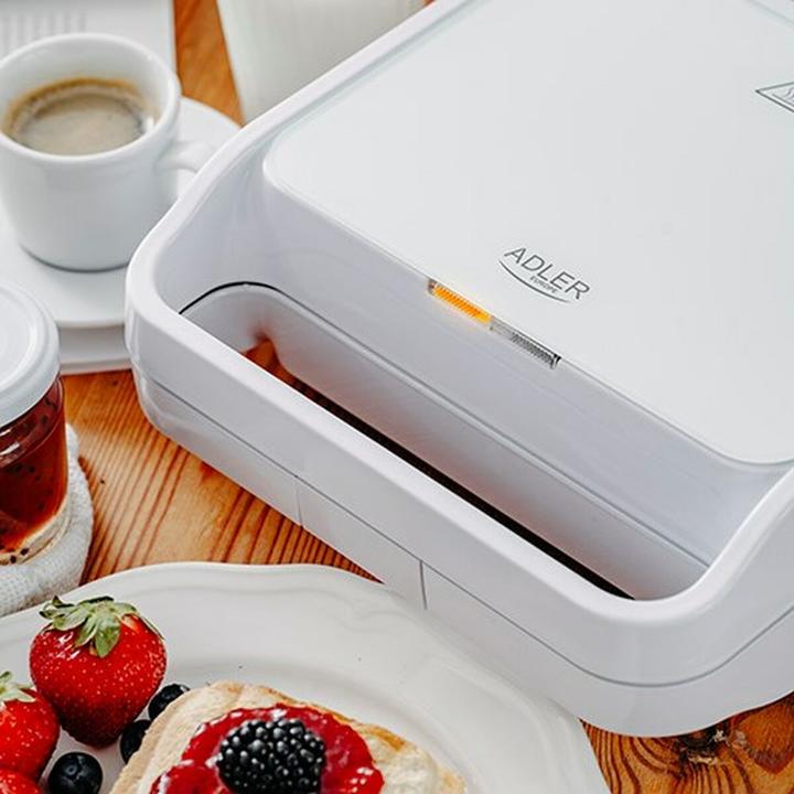 Produktbild Adler AD 3070W Sandwichtoaster Weiss