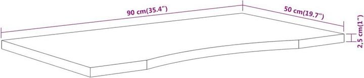 Immagine prodotto vidaXL Piano della scrivania Piano rettangolare Piano in legno Piano in legno massiccio Acacia