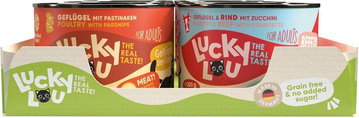 Produktbild Lucky Lou Adult Tasty-Mix (Adult, Senior, Welpe + Kitten, 6 Stk., 1537 g)