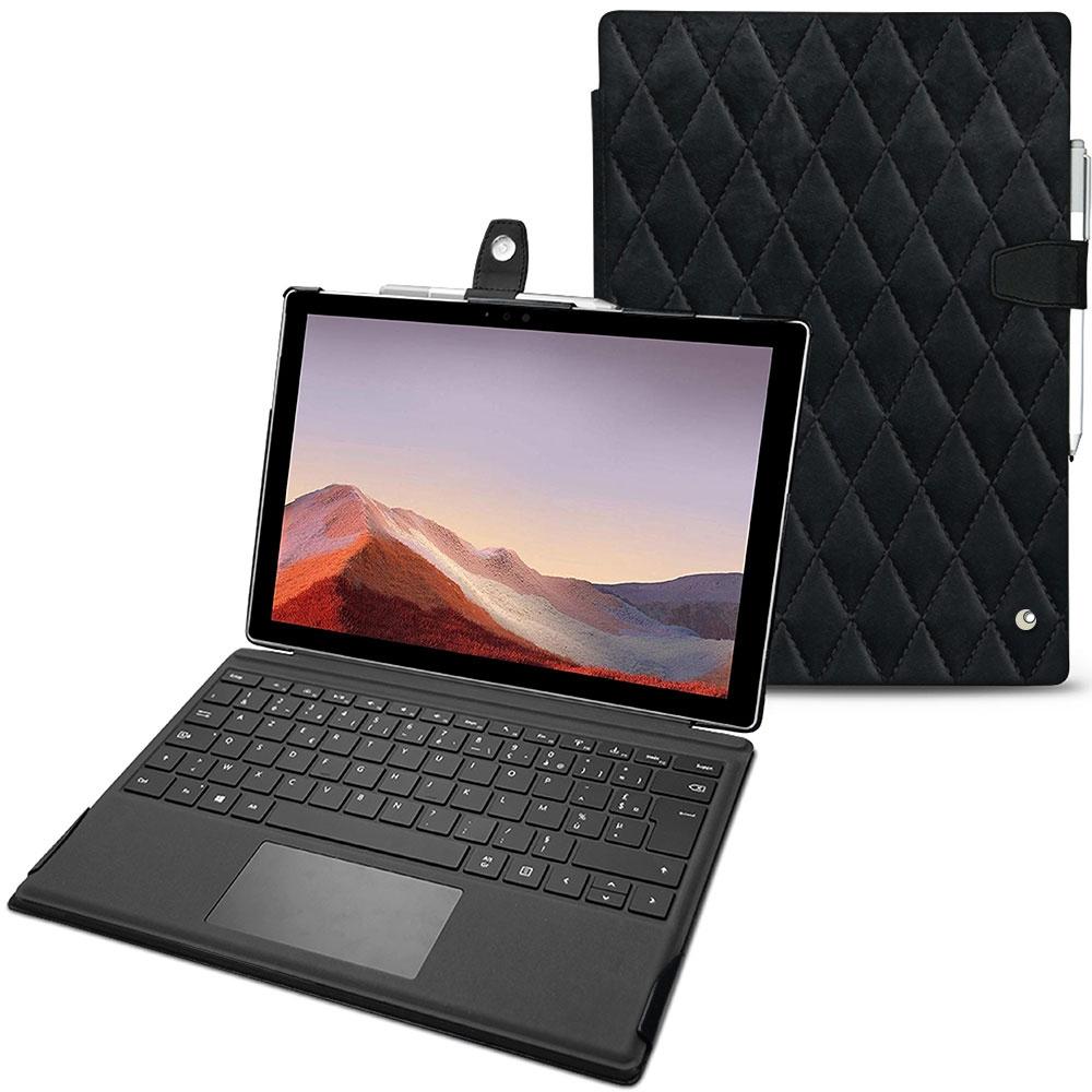 Thumbnail - Noreve Lederschutzhülle (Microsoft Surface Pro 7), Tablet Hülle, Grau