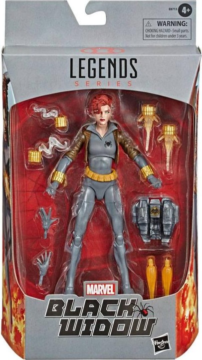 Actual product image Hasbro Marvel Legends Series Action Figure Black Widow Grey Suit