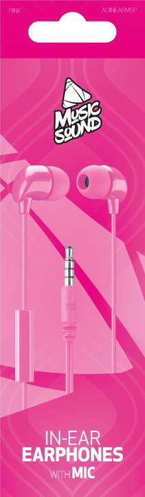Actual product image Music Sound Cellularline Music & Sound IN-EAR Earphones Pink (Cable)