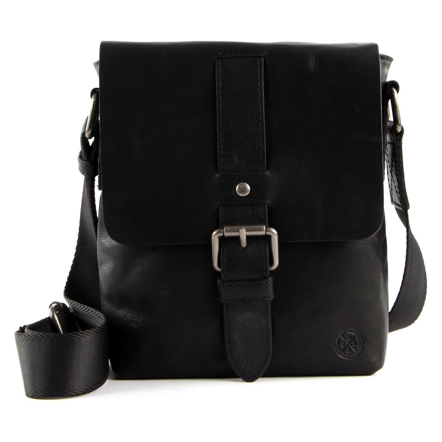 Saddler, Unisex, Handtasche, George Messenger Bag, Schwarz