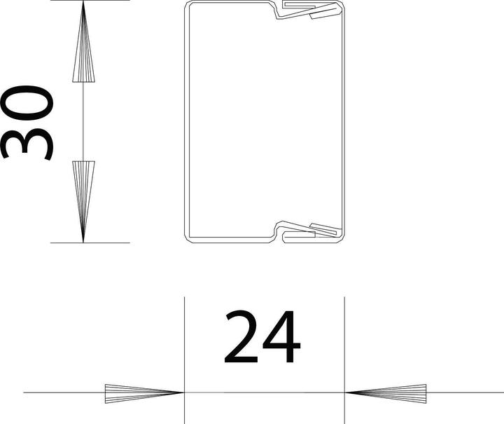 Produktbild OBO Bettermann Stålkanal LKM 20030 el-forz (200 cm)